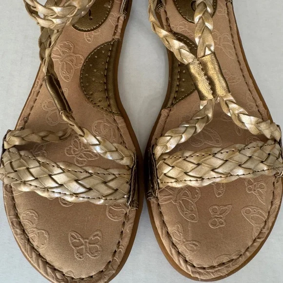 b.o.c. Born O. Concept Womens Braided Flats-Sandals-Shoes Gold Tan Gladiator Sz7 - Picture 10 of 10